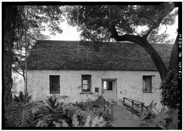 The Hale Pa'i (Printing Shop) on the grounds of the Lahainaluna Seminary