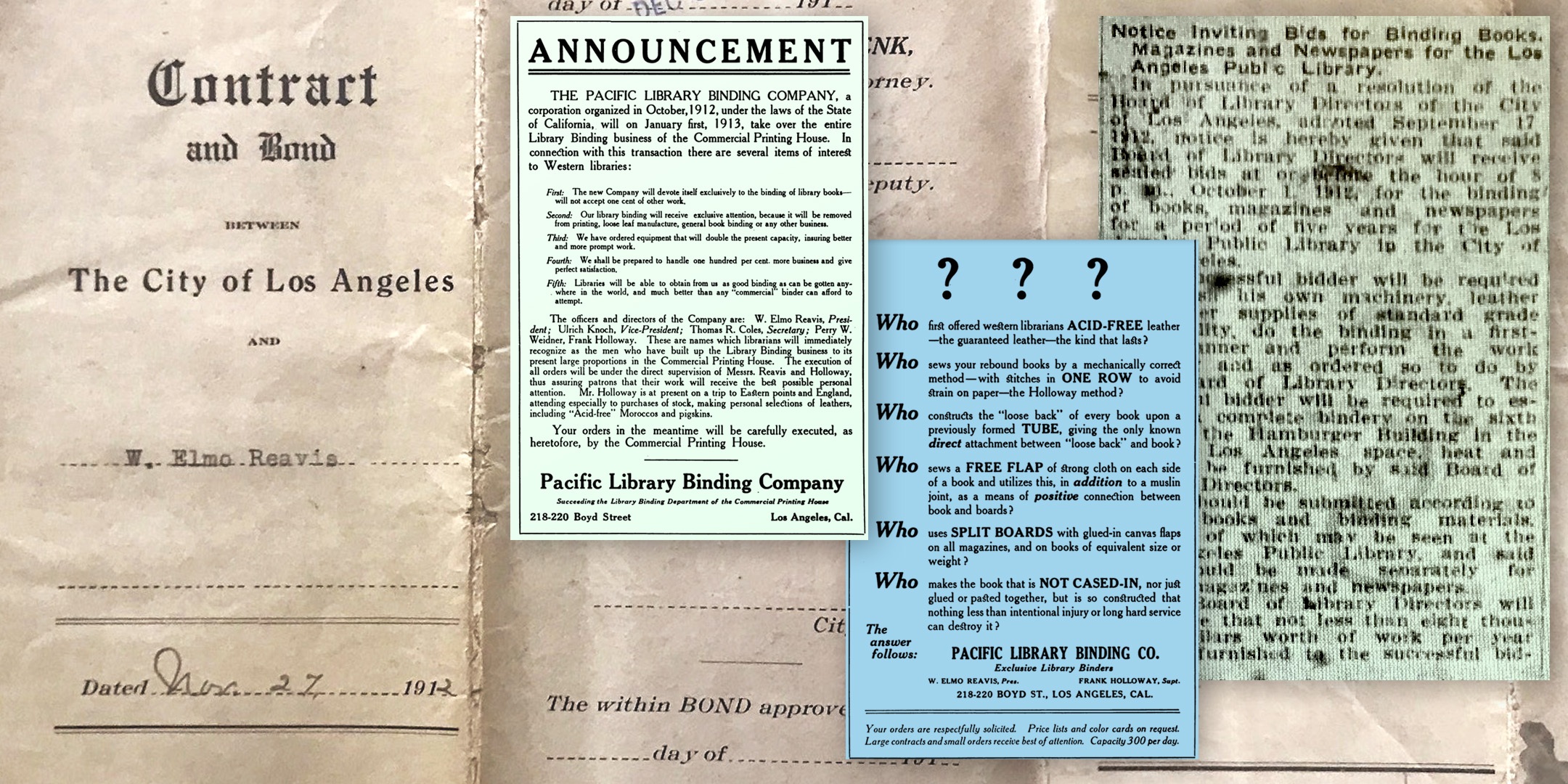 Los Angeles Public Library Institutional Archive papers