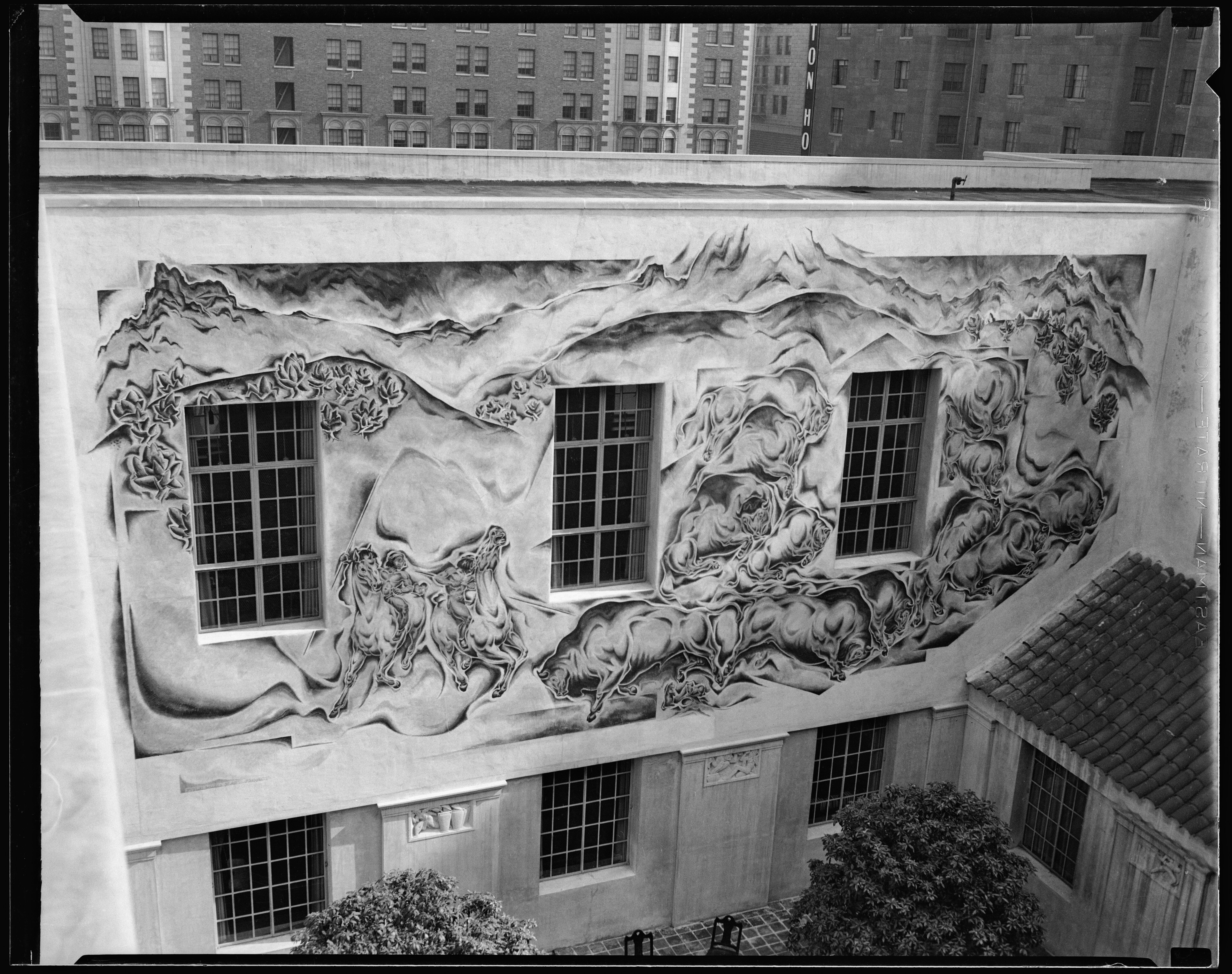 Bison Hunt fresco 1934