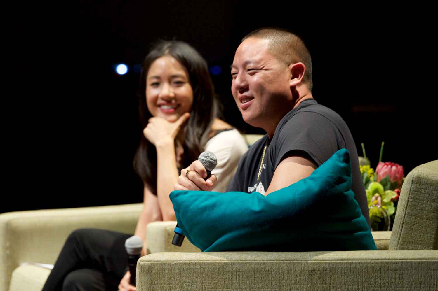 Eddie Huang and Constance Woo