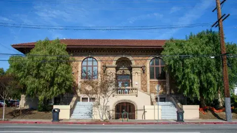 exterior of Cahuenga Branch Library