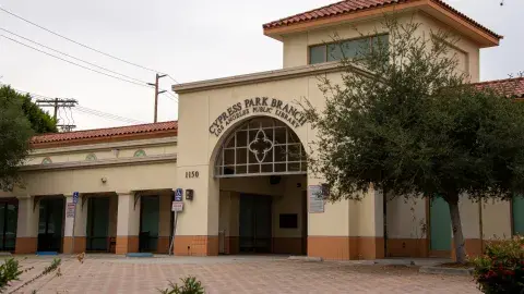 Exterior of Cypress Park Branch Library
